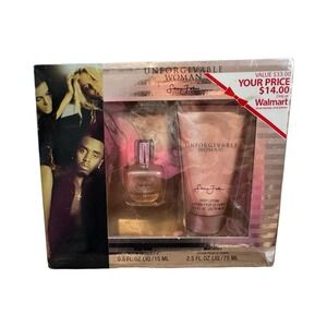 Sean John Unforgivable Woman Fragrance Gift Set 0.5oz Spray 2.5oz Lotion NEW
